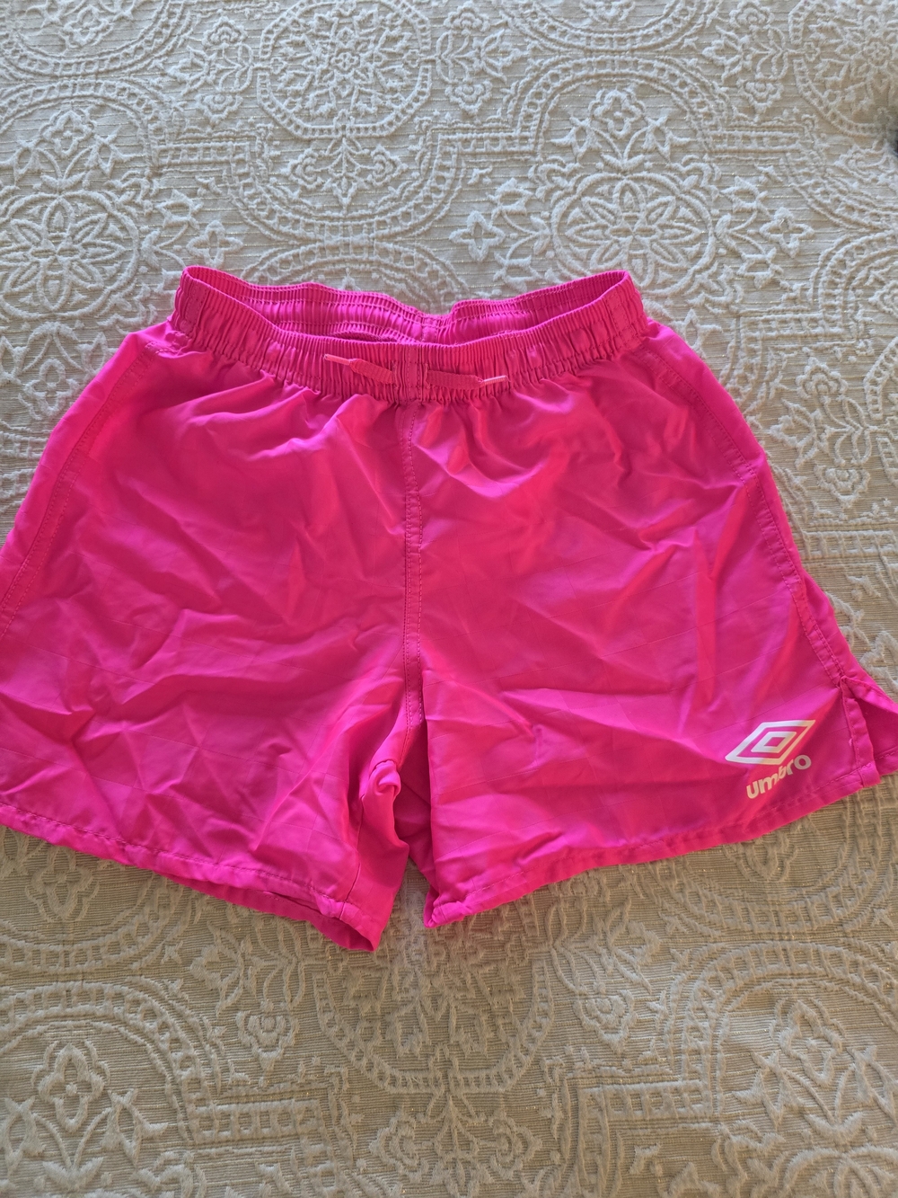 Umbro Bright Pink Athletic Shorts